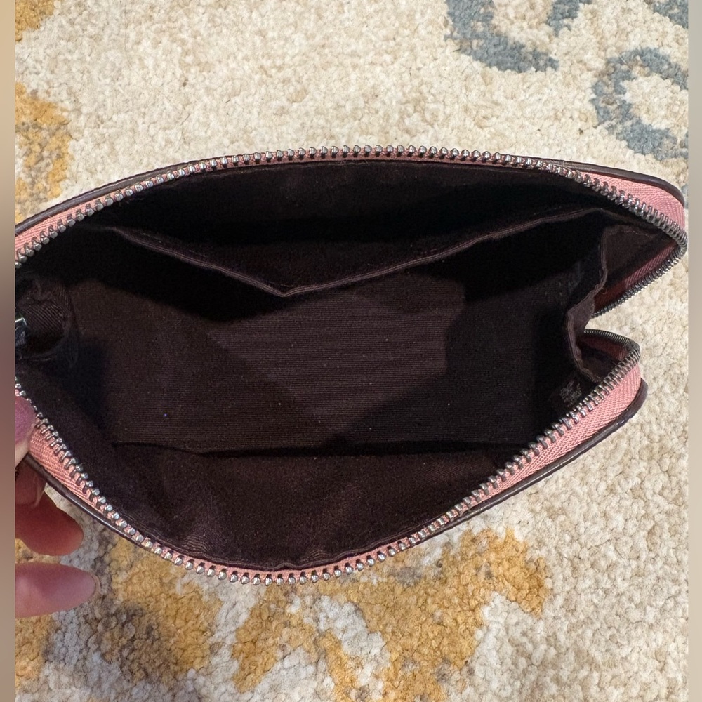 Coach Metallic Pink Cosmetic Bag - Picture 2 of 3